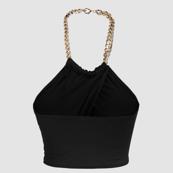 Chain Halter crop top. - Picture 2 of 2